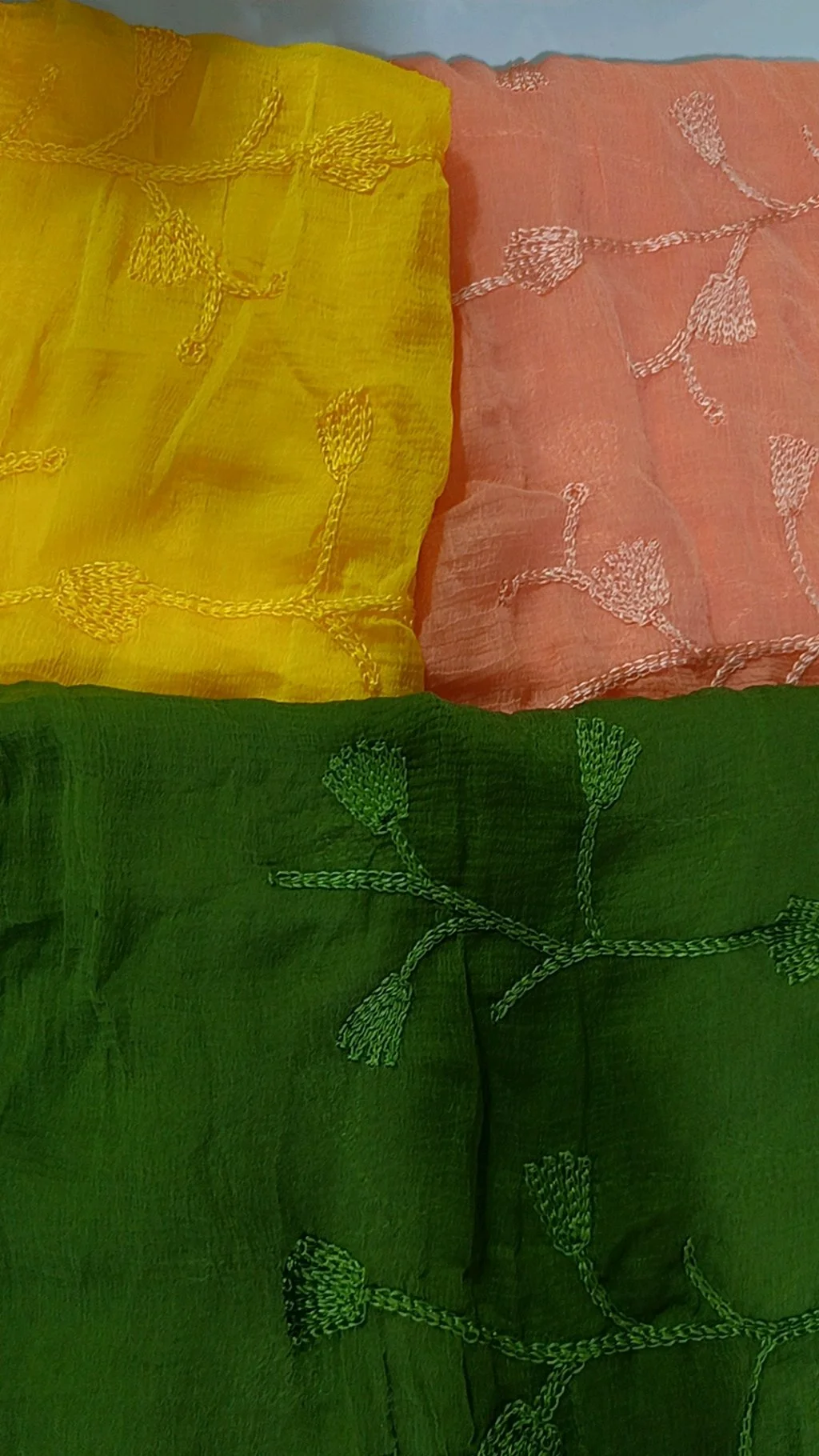 Embroidered Chiffon Dupatta Collection(single piece) 2.5 meters