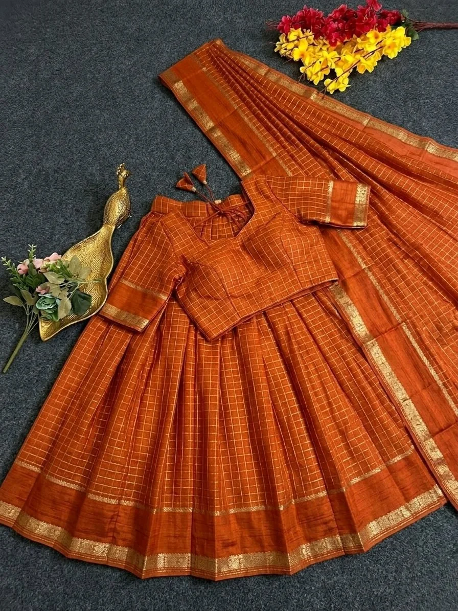Pure Viscose Georgette Lehenga Choli Set thumbnail 9