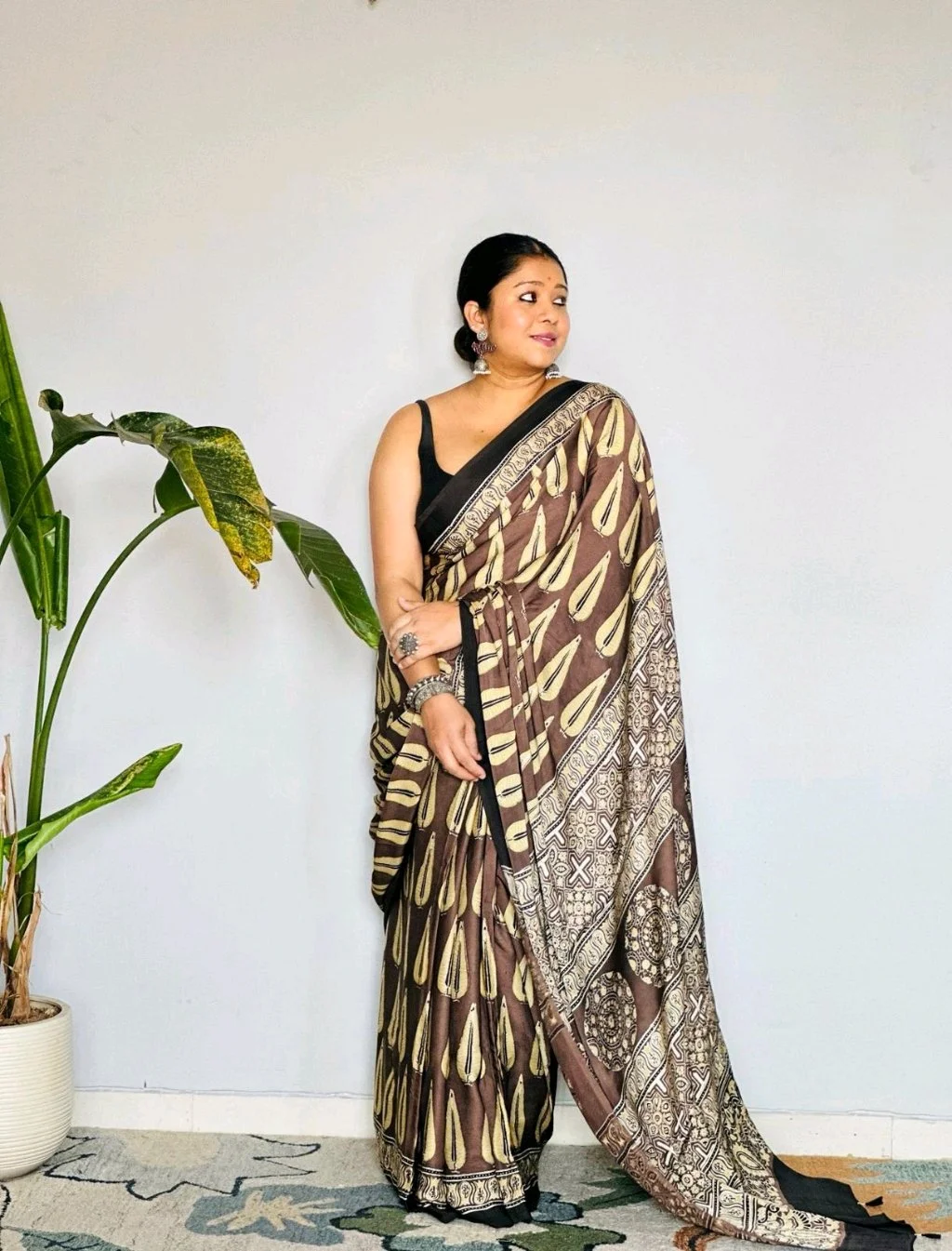 Kalamkari Print Sarees thumbnail 5