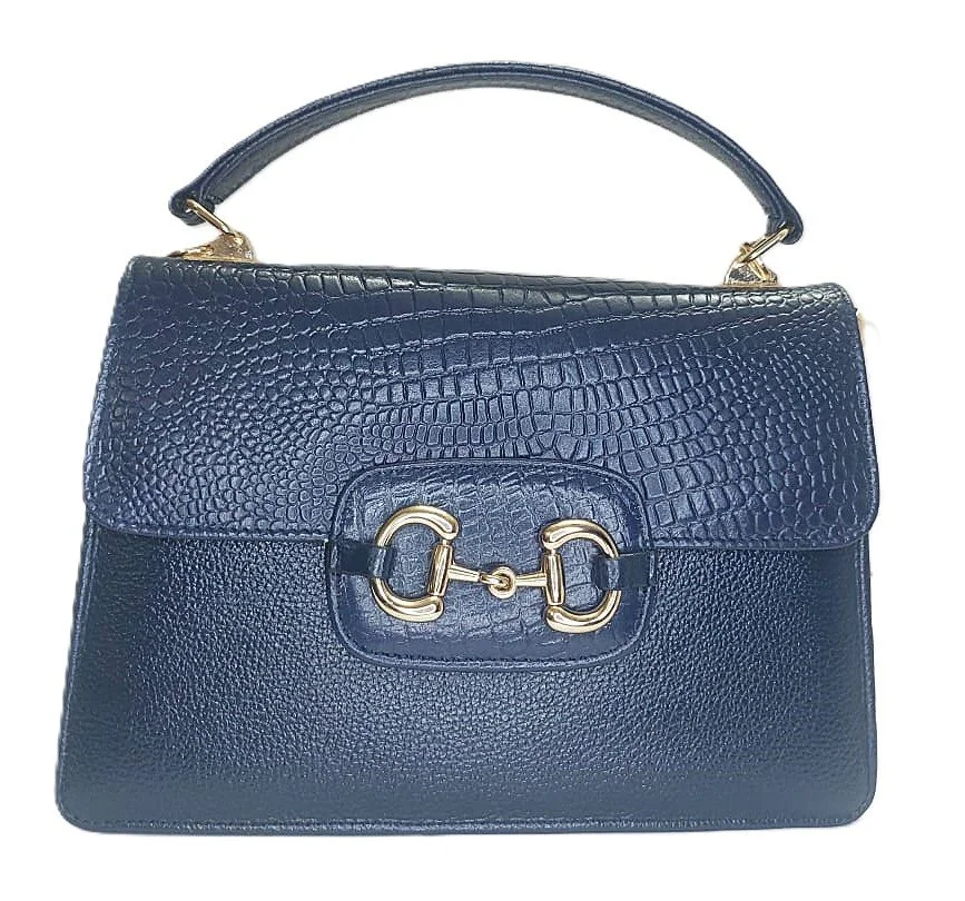 Green Crocodile Texture Genuine Leather Flap Handbag - Variant 3