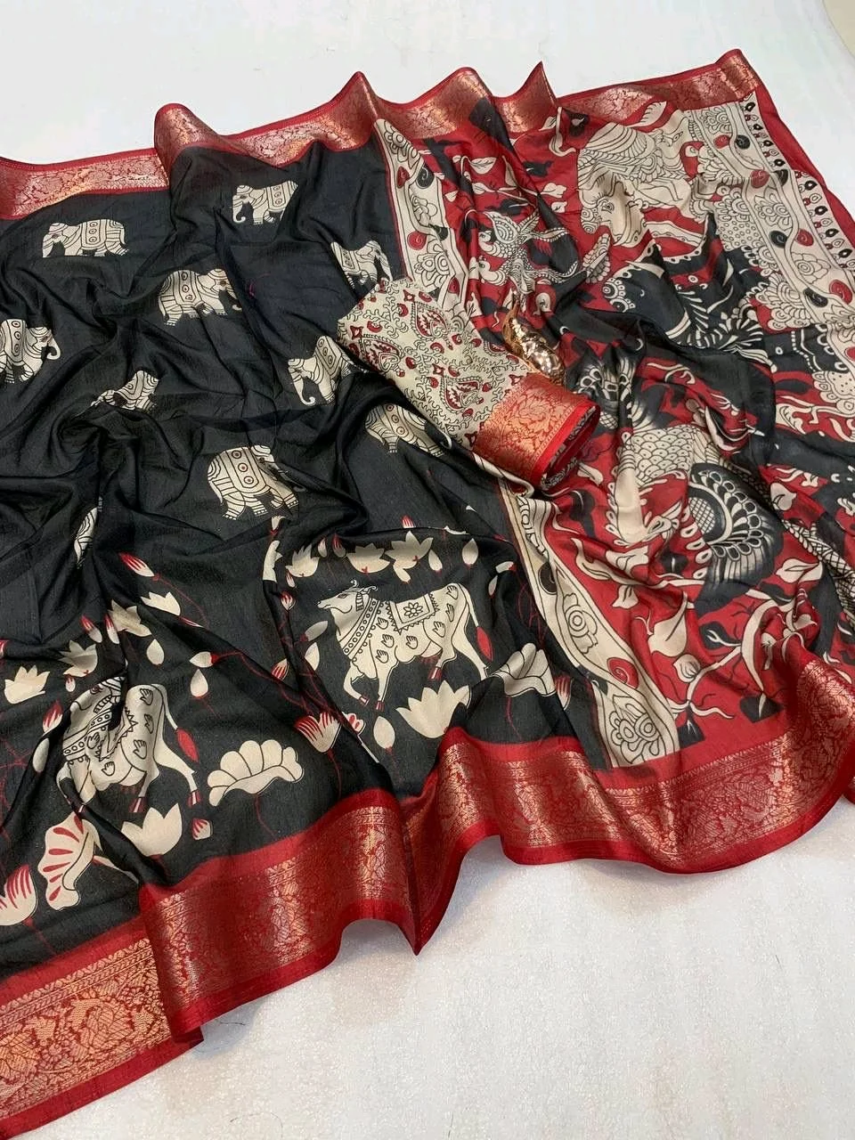 KALKALMKARI MUL MUL SAREES thumbnail 3