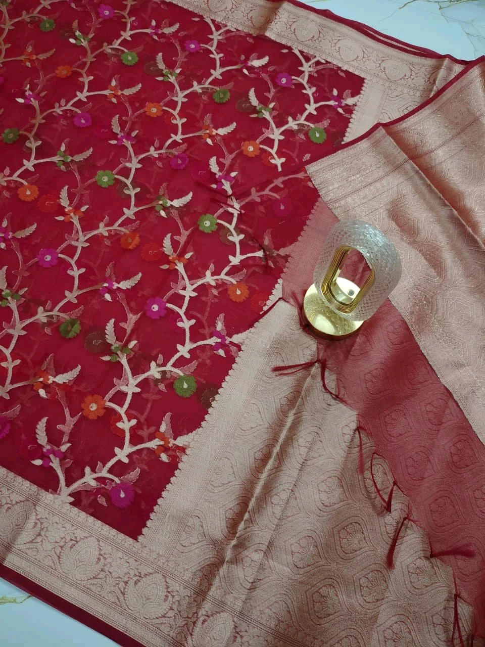 Kora Organza Silk Saree thumbnail 6