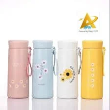Cute Insulated Water Bottles with Daisy Design thumbnail 3