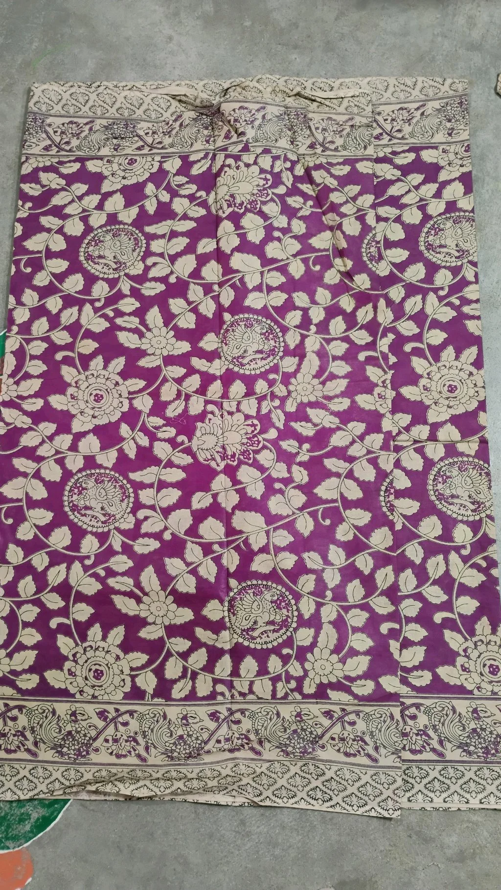Pure Kalamkari Cotton Saree thumbnail 2