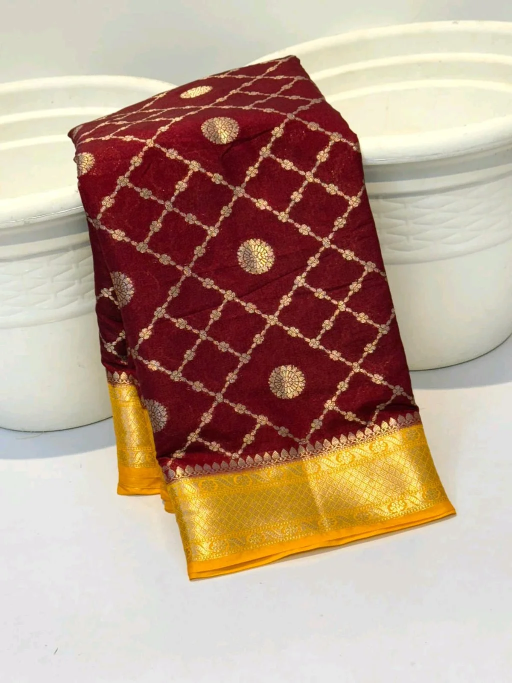 Katan Silk Dyed Banarasi Sarees thumbnail 6