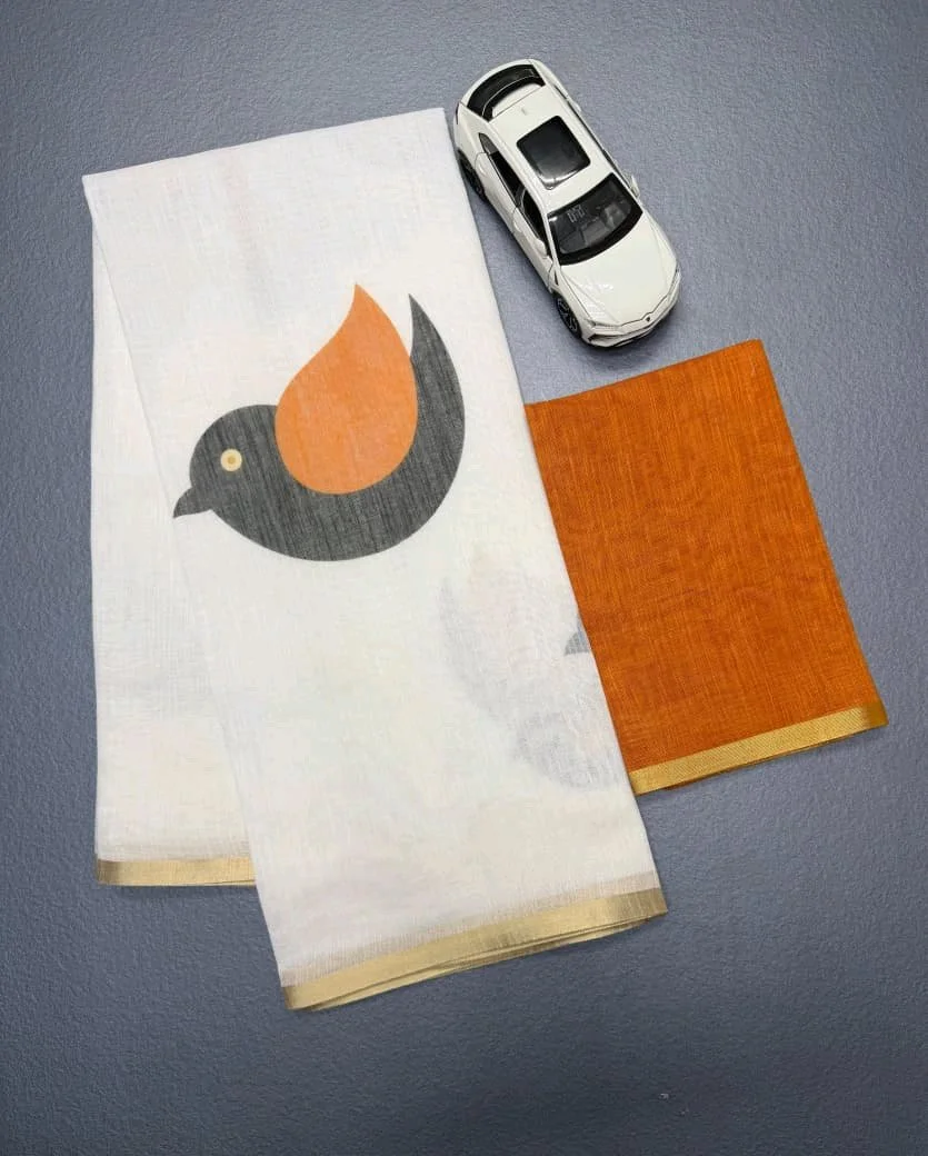 Soft Lenin Sarees 1