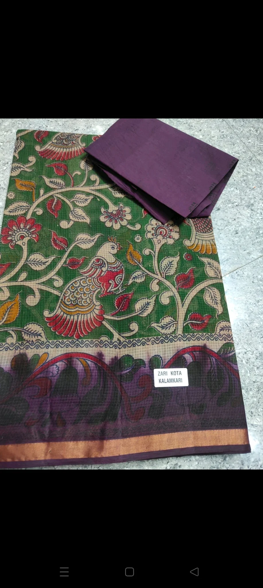 Kota Cotton Sarees In Batic Designs And Kalamkari Designs 7