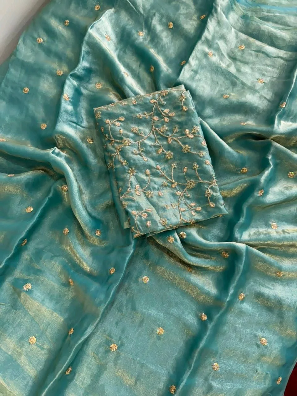 Space Satin Saree 7