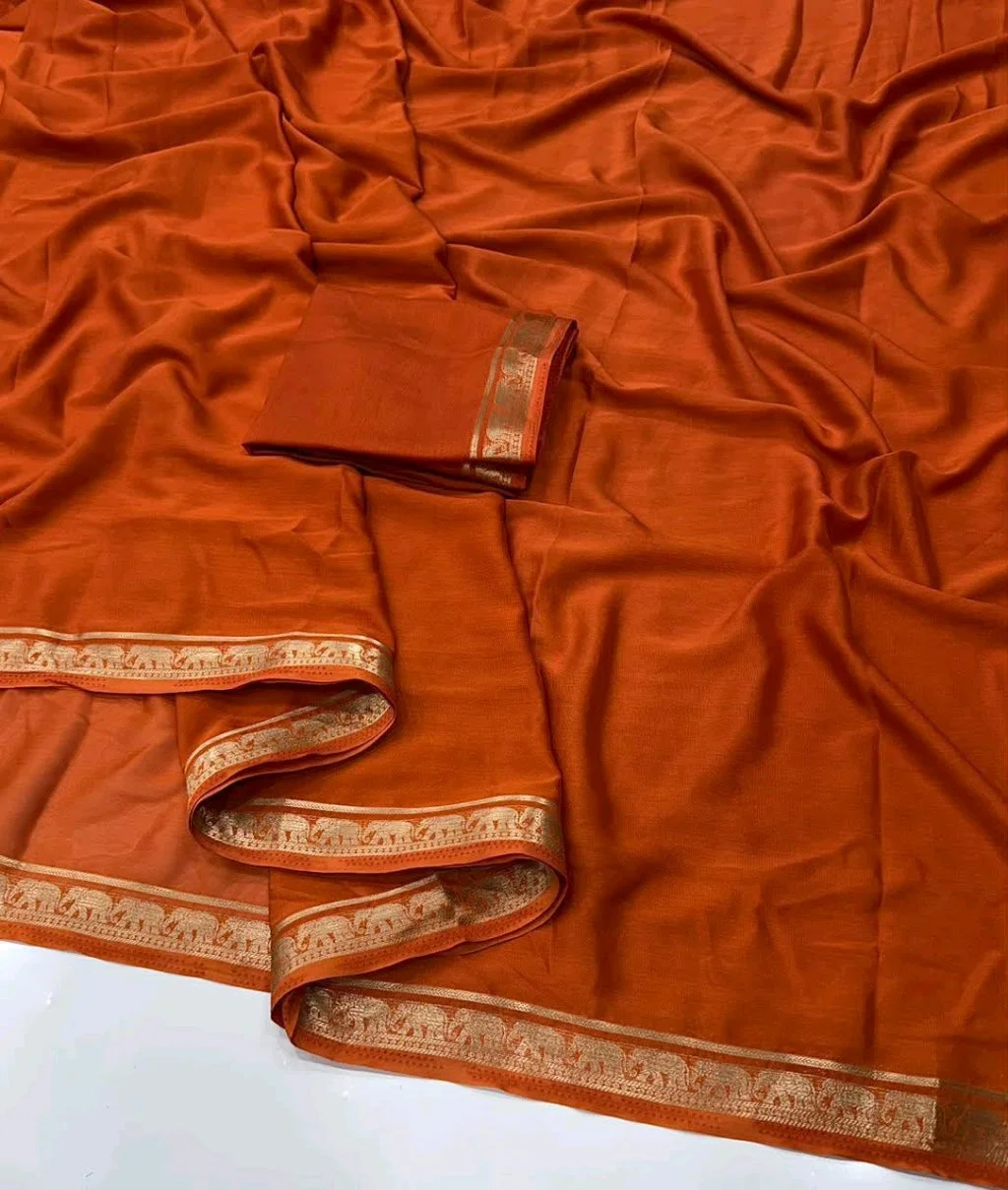 Mysore Crepe Saree 8