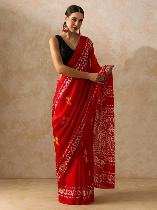 New updateBagru Block Print Cotton mulmul Sarees With Running Blouse Fabric:- Pure Mulmul (9280)Saree:-5.5m+ Blouse:- 1mPrice:- 700 thumbnail 8