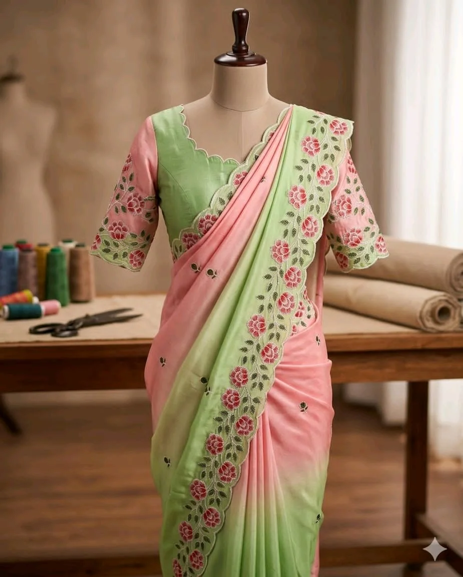 Chinnon Pedding Saree thumbnail 3