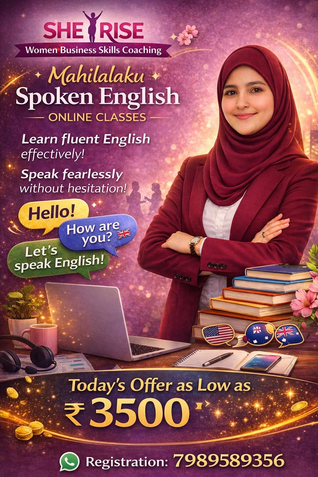 Spoken English Online Classes for Women