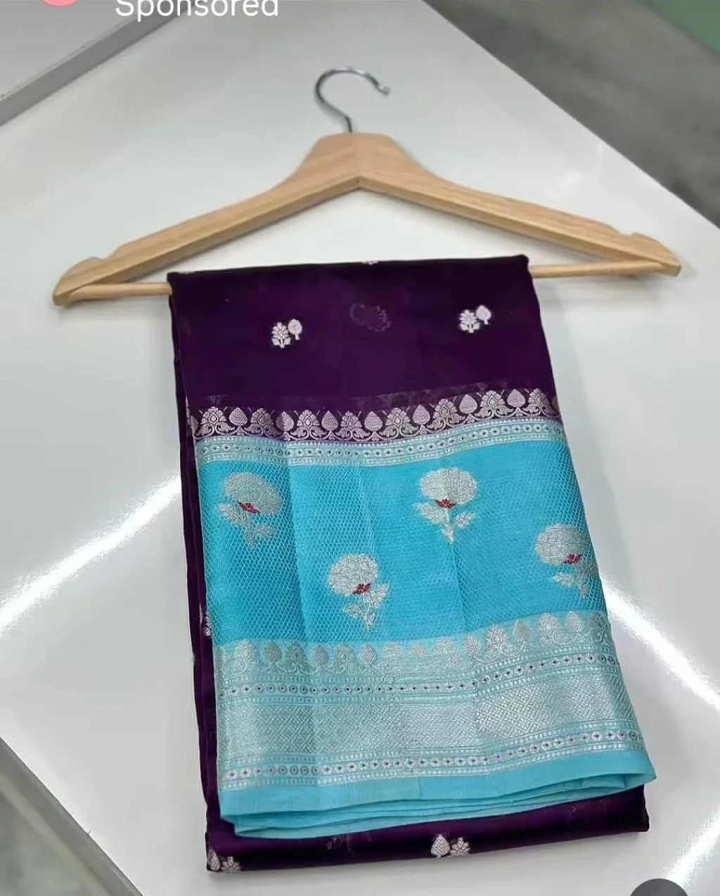 New ArrivalBanarasi handloom row mango silk SareeFabric row mango silk Meena Pattu border soft satan based premium quality Full body beautiful double zari buti meena weaving Gorgeous pallu design with brocade Blouse pice Premium quality superb sareeOffer price 1250/- FreeshipReady stock Book fast Hurry up thumbnail 2