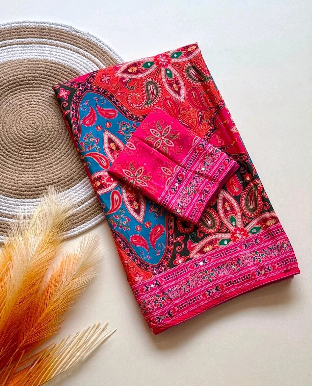 Mirror Patola Saree thumbnail 2