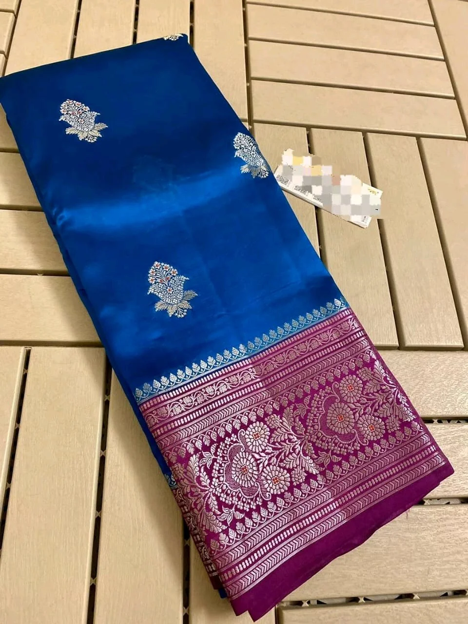 Semi Raw Mango Sarees With Zari Border thumbnail 5