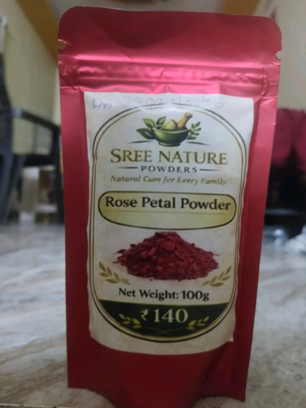 Sree Nature Rose Petal Powder 100g thumbnail 1