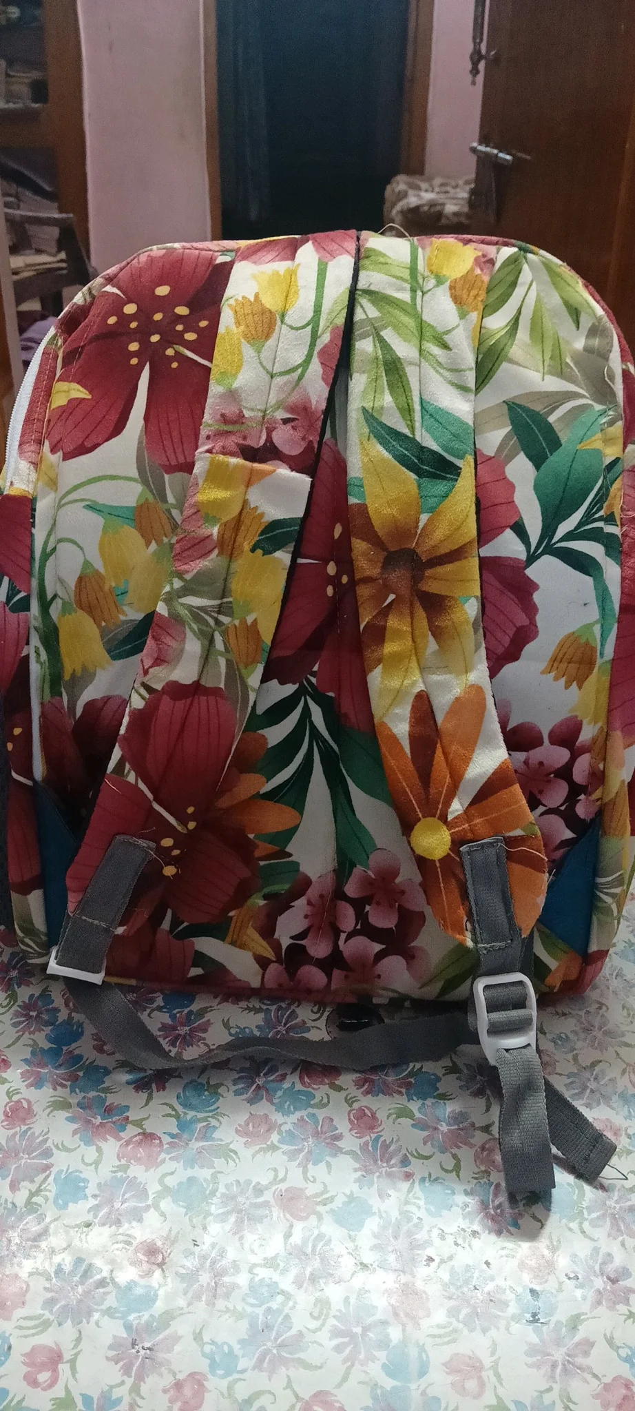 Floral Print Fabric Backpack 2