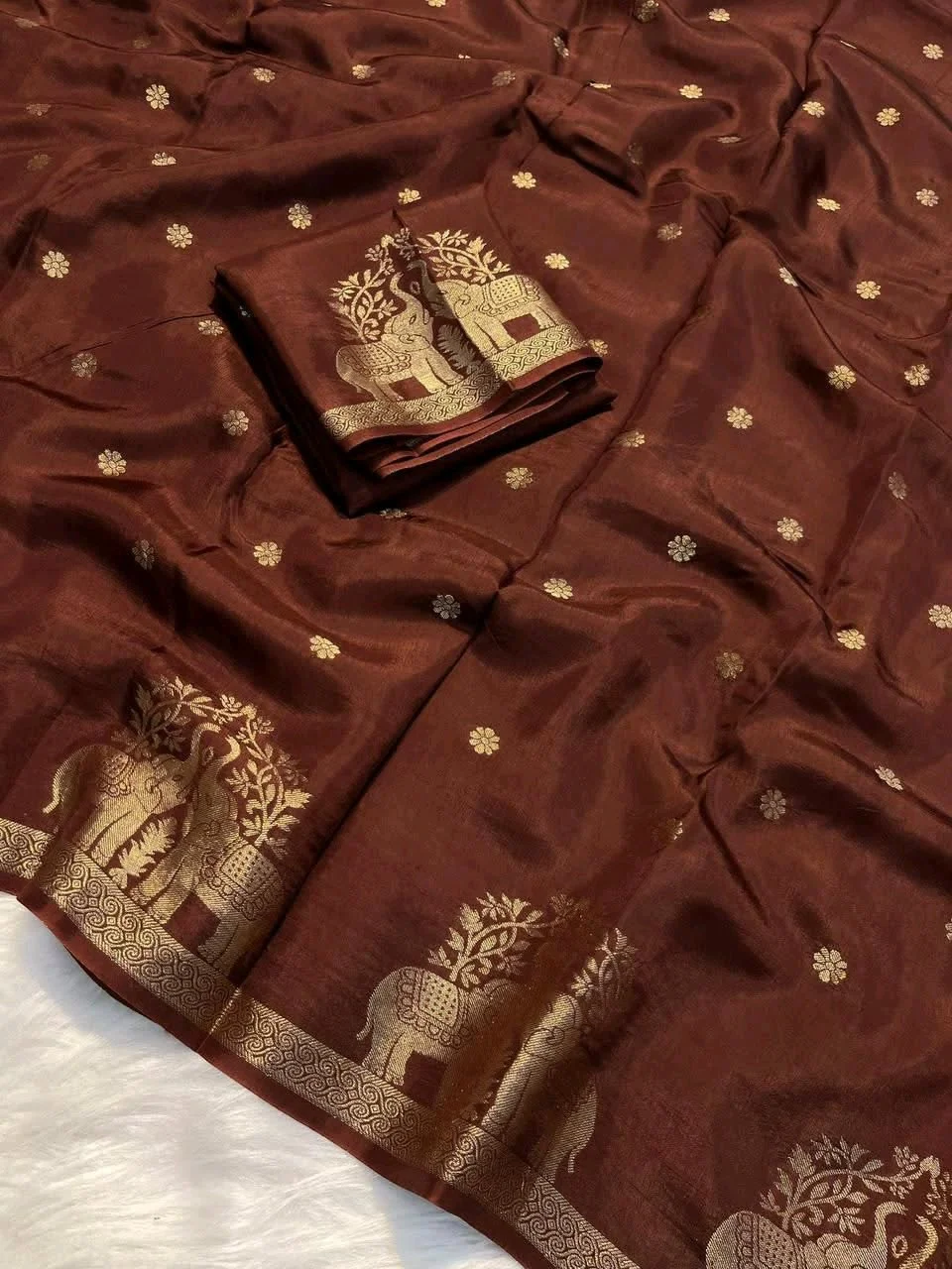 Viscose Mysore Crepe Saree 4