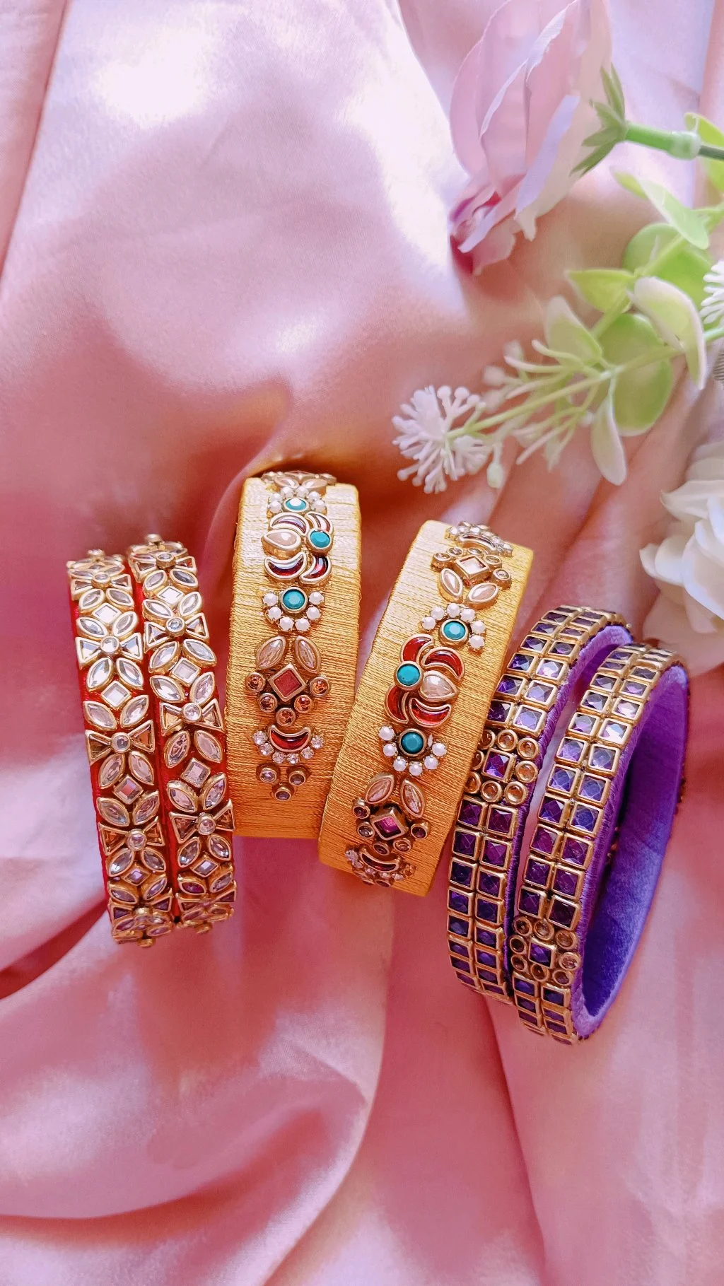 Assorted Traditional Indian Bangle Collection thumbnail 1