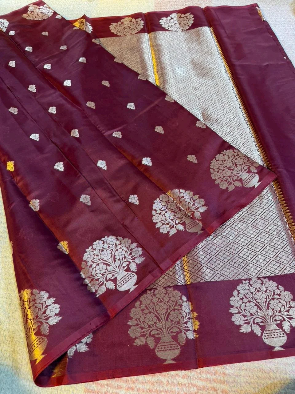 Semi Katan Soft Silk Sarees 7