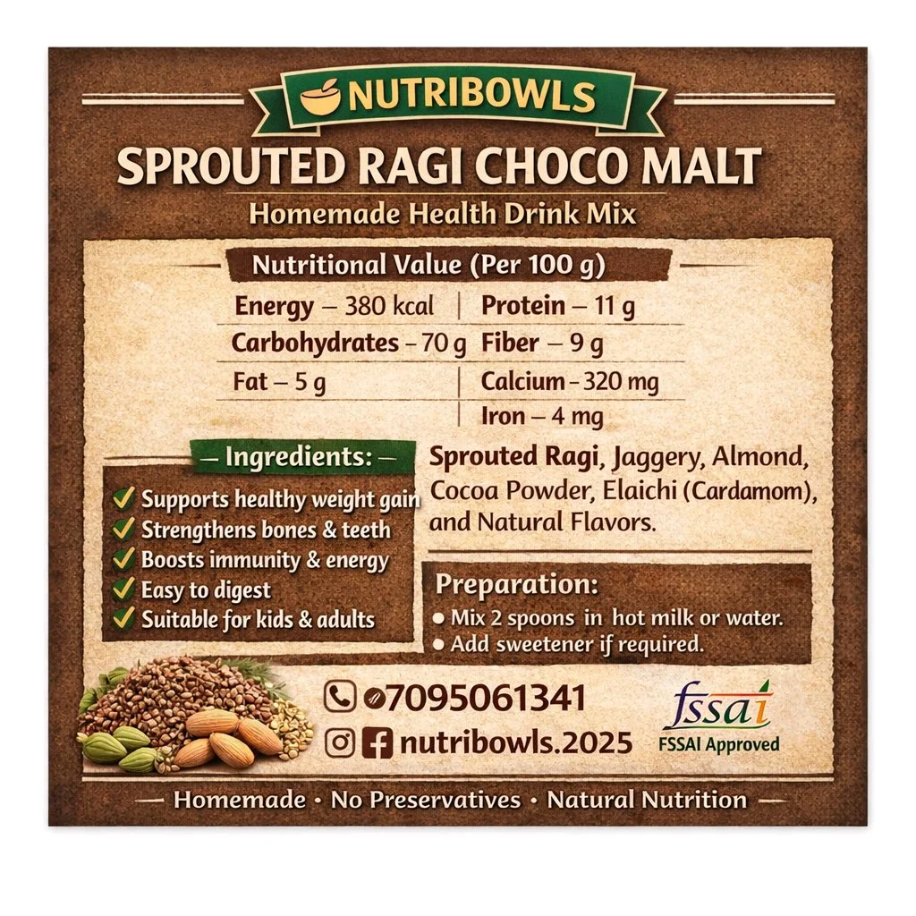Nutribowls Healthy Combo ABC Malt and Sprouted Ragi Chocomalt 3