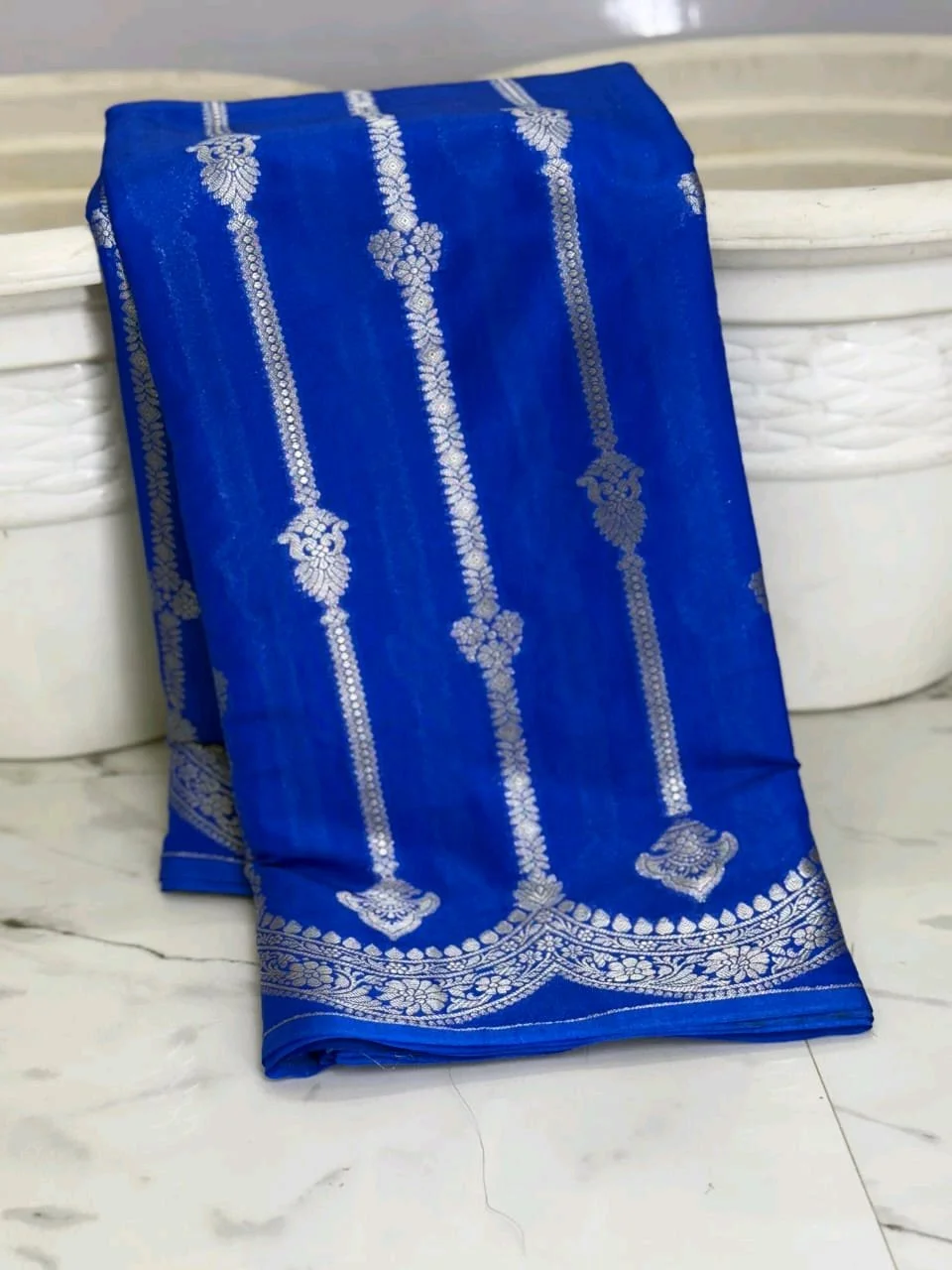 Premium Banarasi Semi Georgette Silk Saree 2