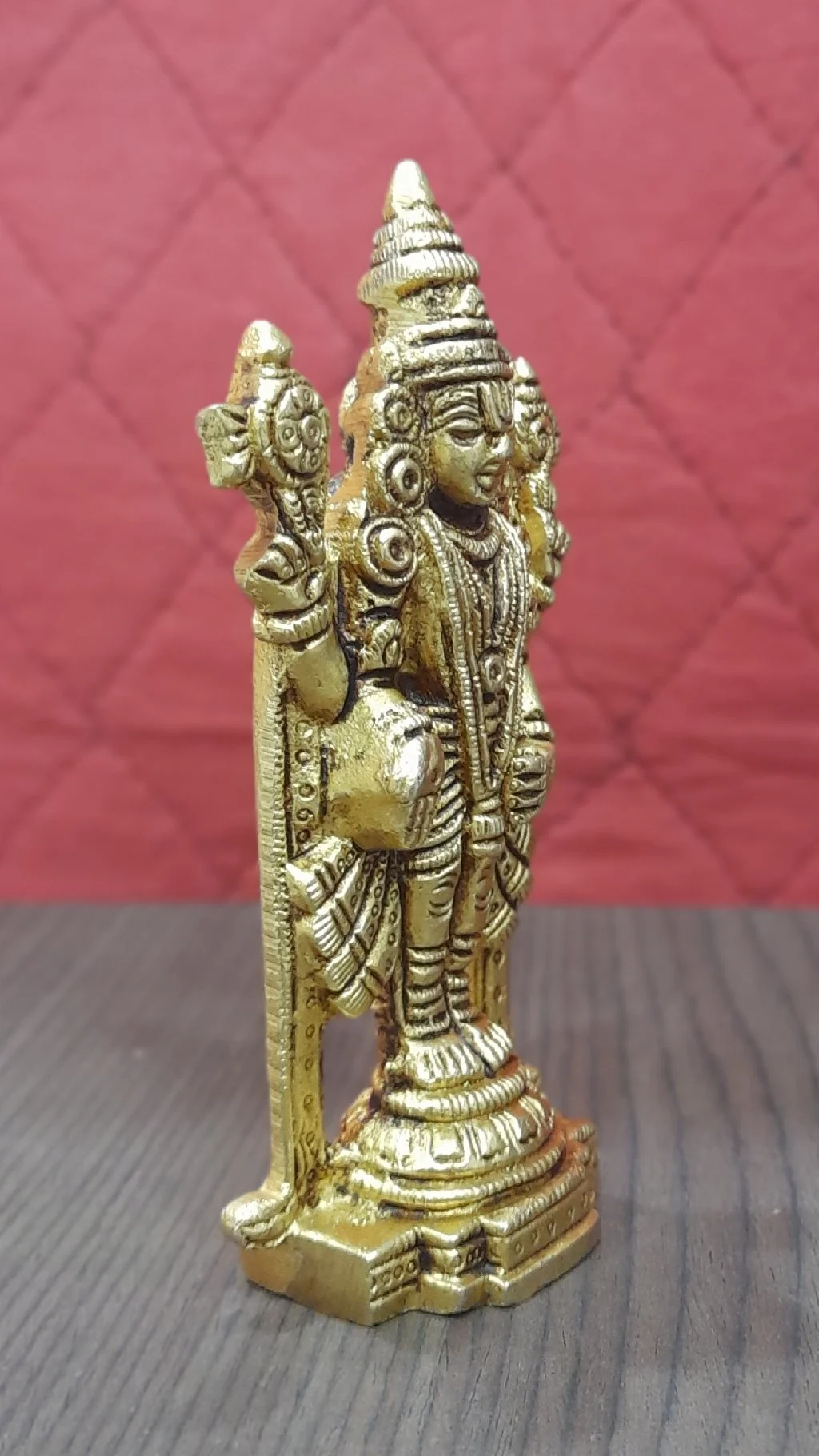 Lord Venkateswara Balaji Brass Idol | 5 Inch | Perfect for Pooja Mandir | Return Gifts | 2