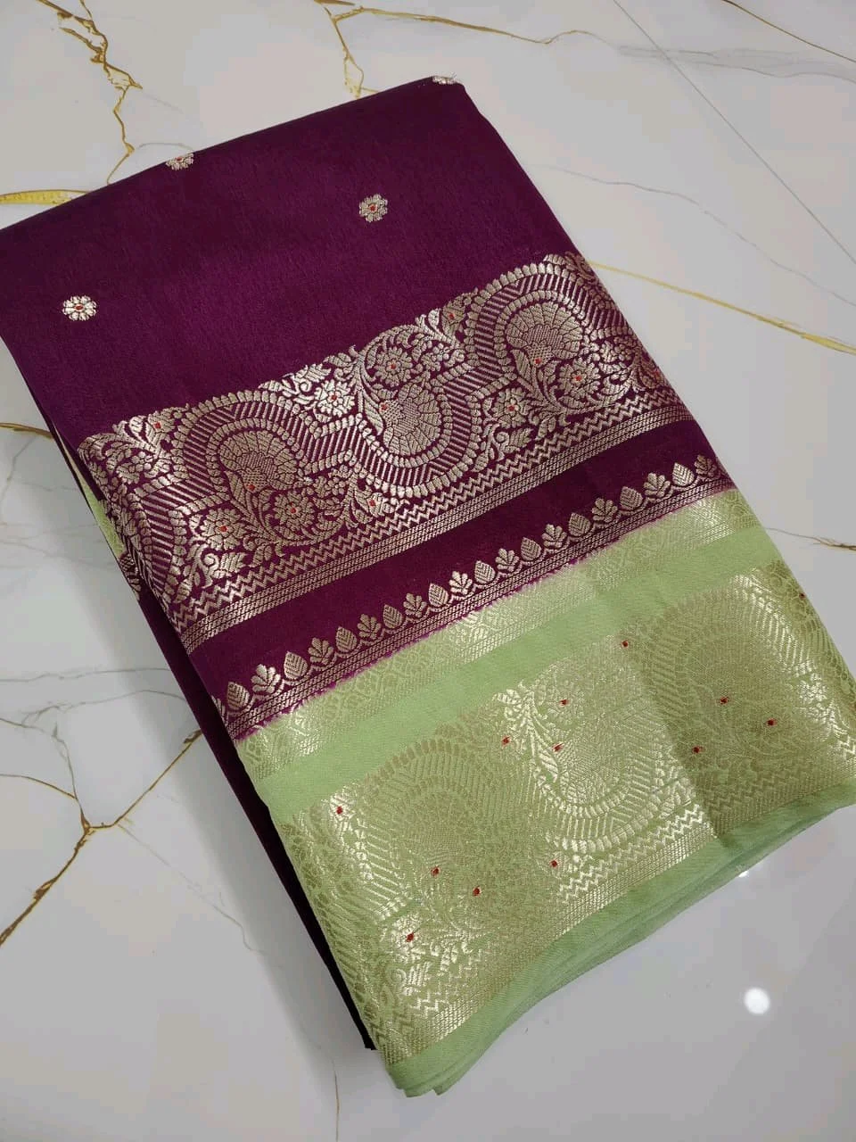Katan Raw Mango Bananas Sarees thumbnail 5