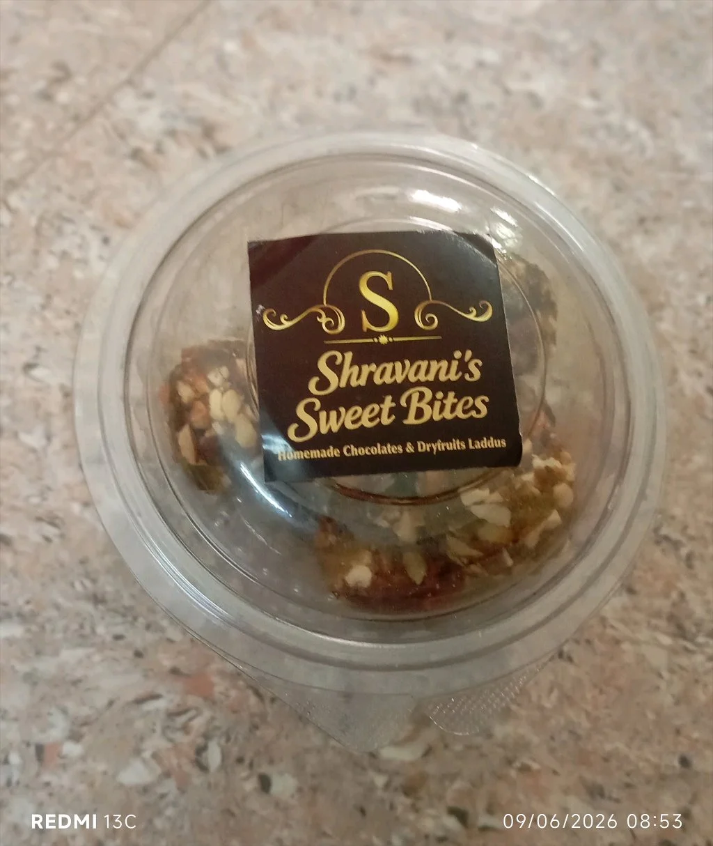 Shravanis Sweet Bites Mixed Dry Fruit Laddu Box