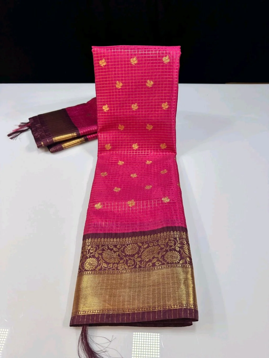 Semi Katan Soft Silk Banarasi Saree 3