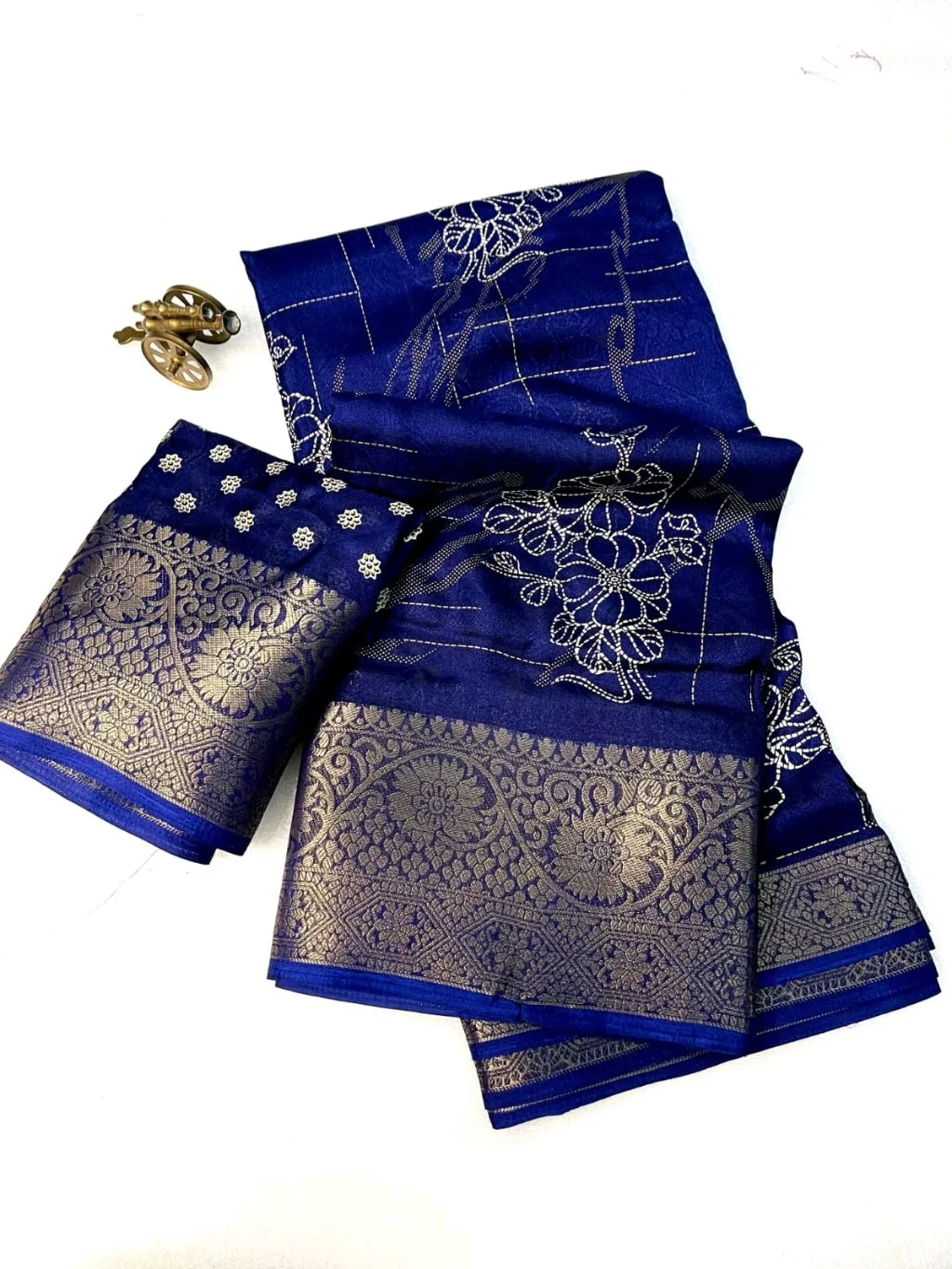 Ajrakh Designer Saree thumbnail 1