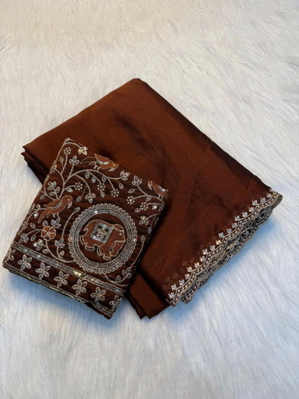 Soft Rangoli Silk Saree thumbnail 4