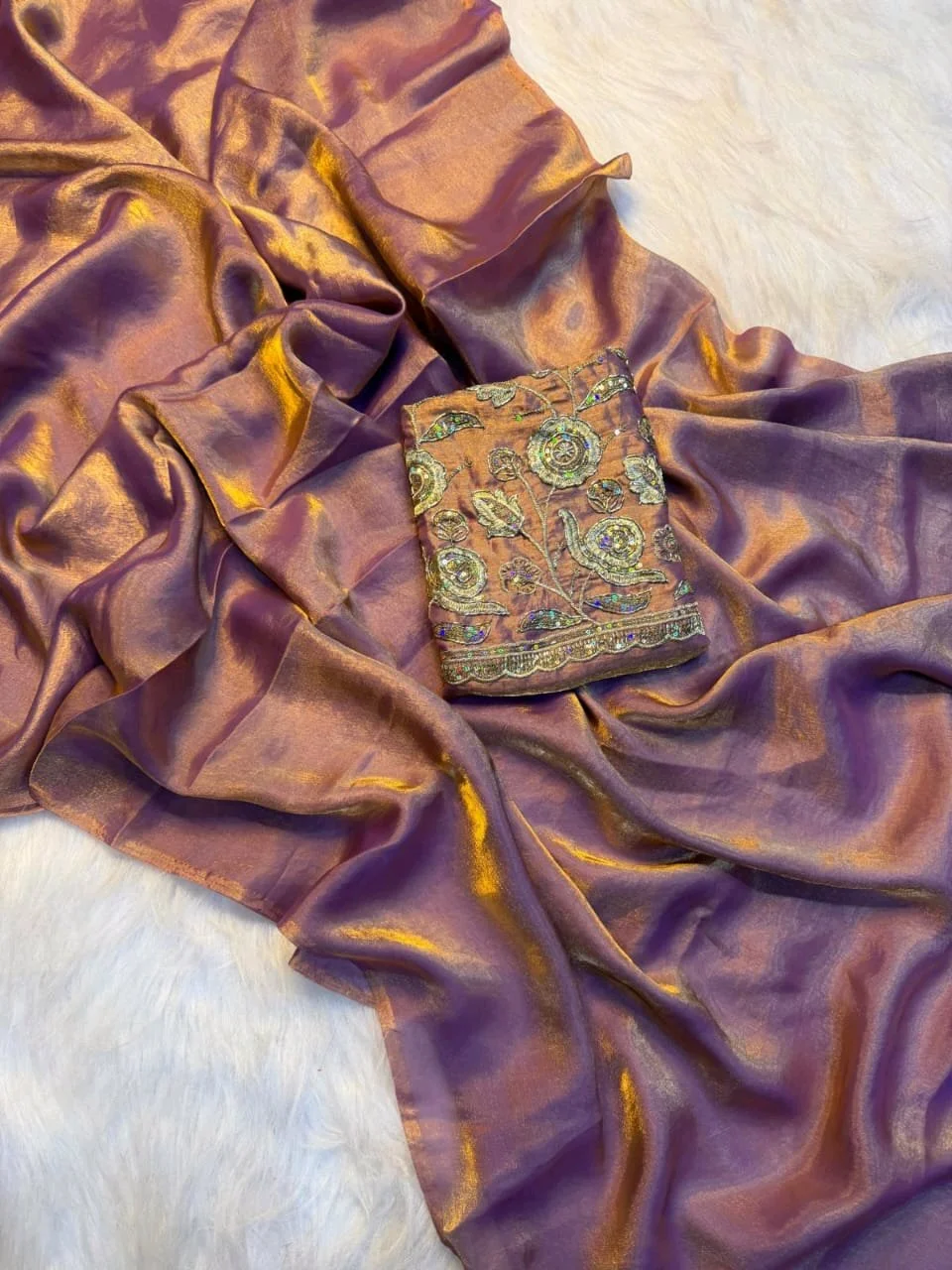Two Tone Space Silk Fabric 4