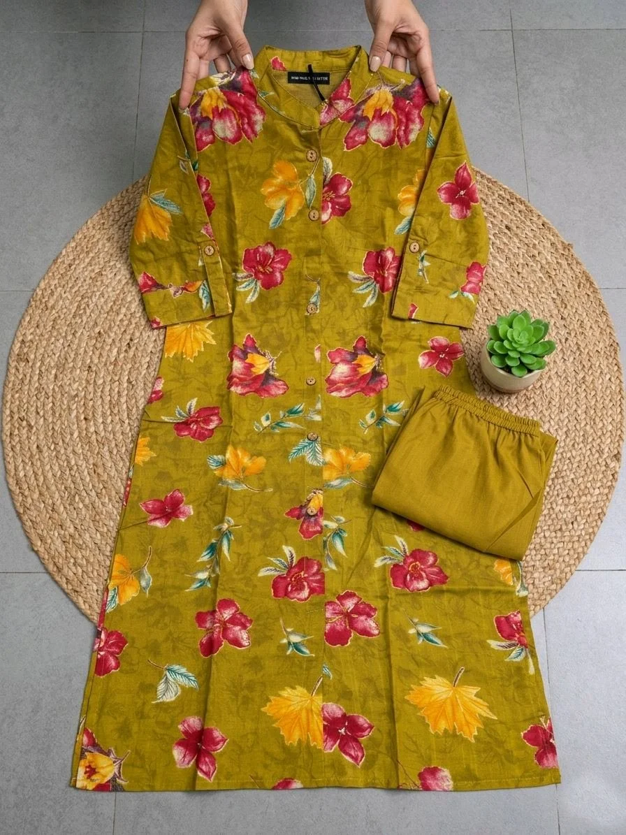 Floral Modal Kurta Set thumbnail 1
