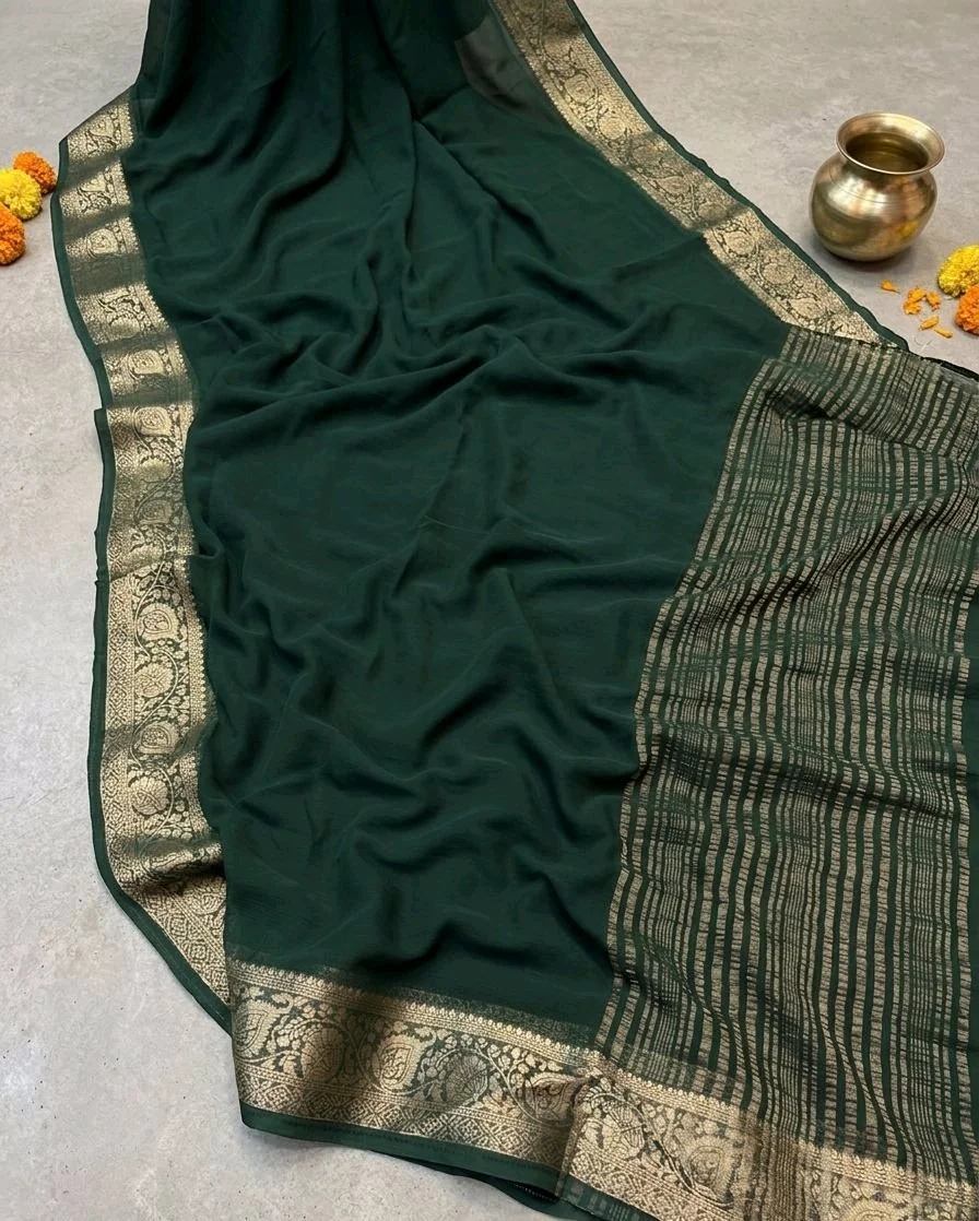 Pure Chiffon Saree 8