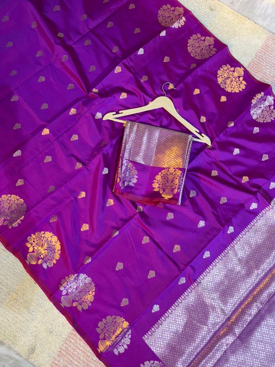 Semi Katan Soft Silk Sarees 5