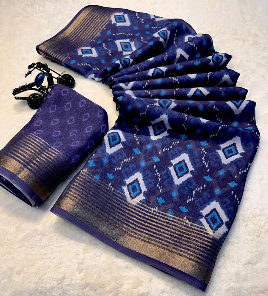 Vibrant Multi-Print Designer Sarees 6