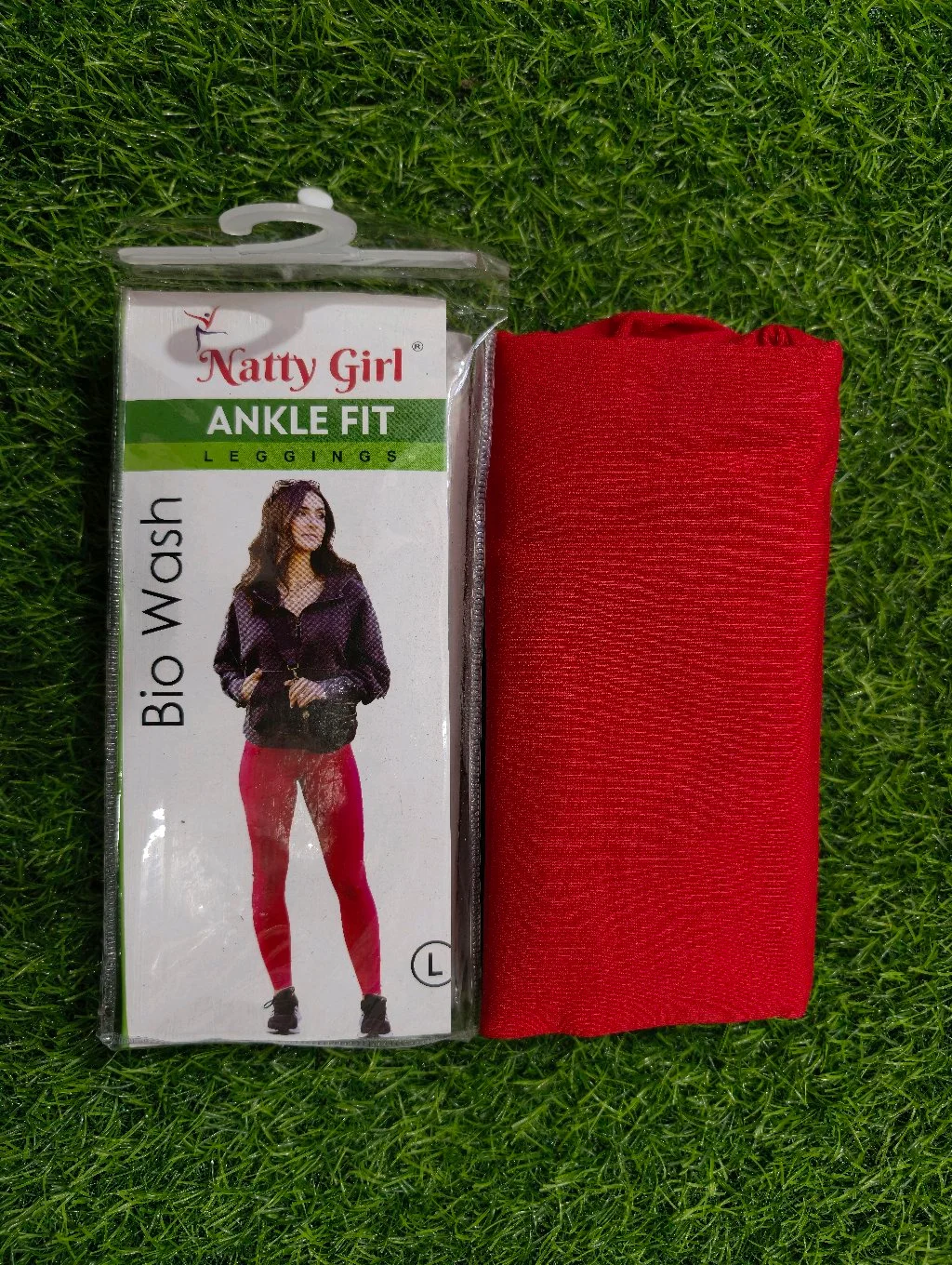 Natty Girl Red Ankle Fit Bio Wash Leggings thumbnail 6