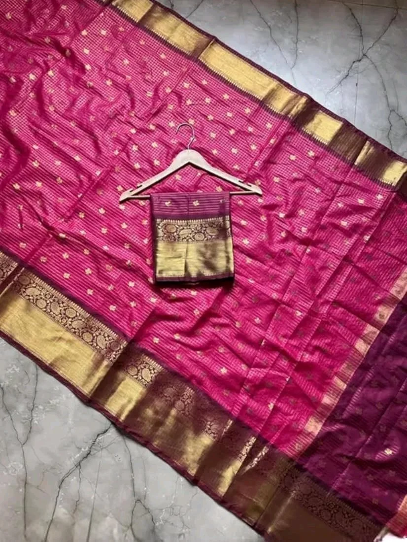 Semi Katan Soft Silk Kanjivaram Saree thumbnail 4