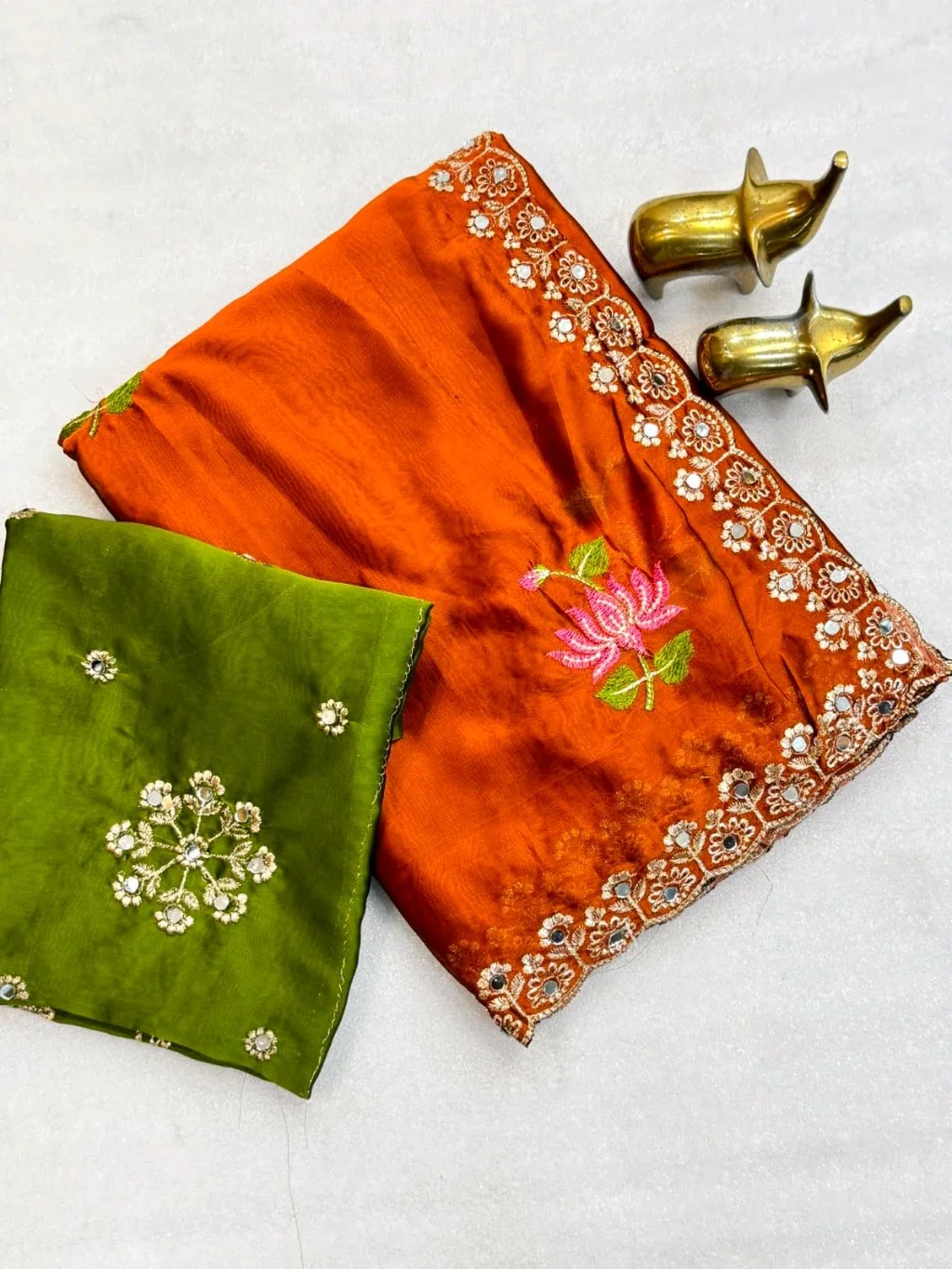 Soft Rangoli Saree 4