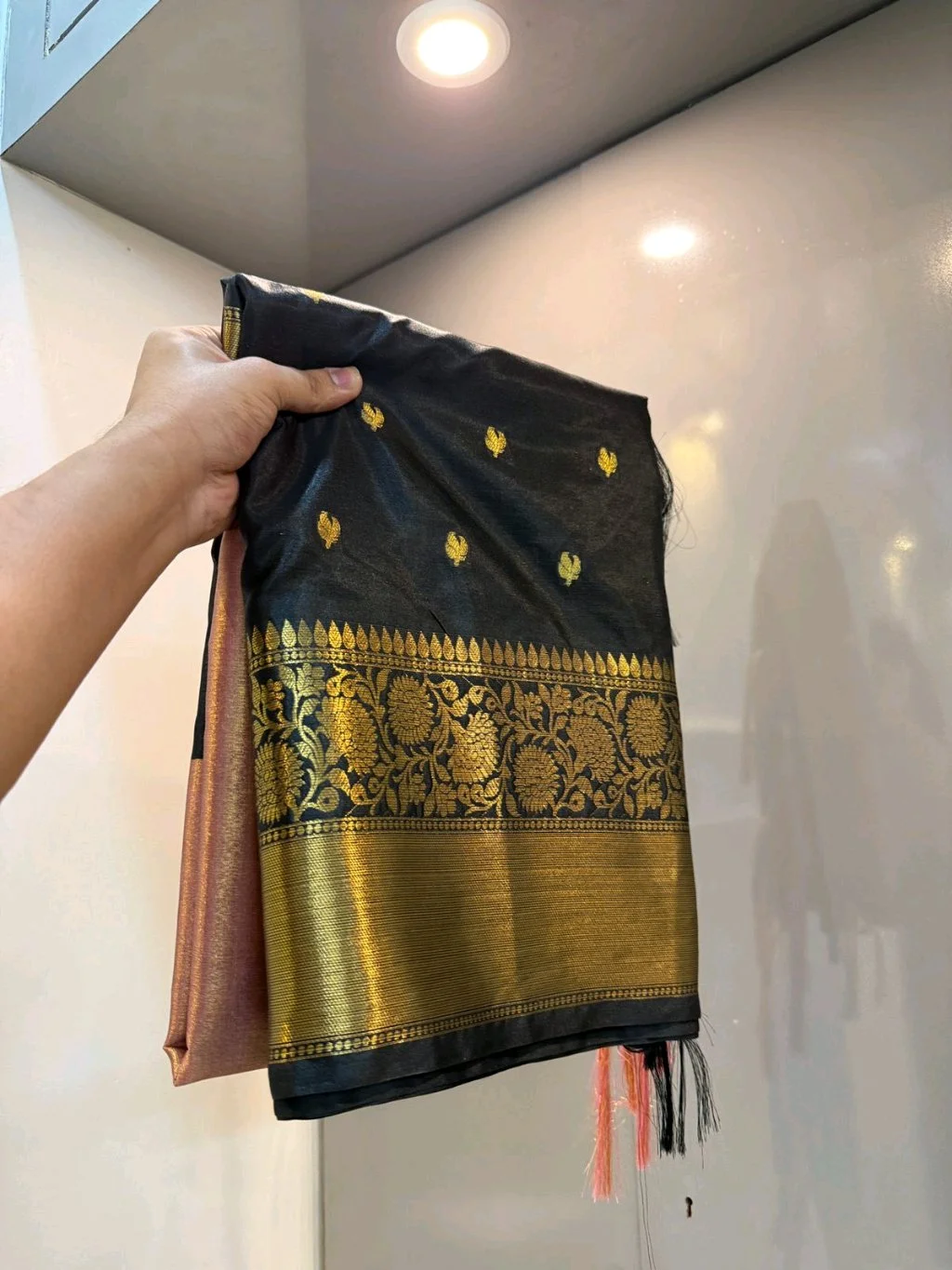 Semi Katan Soft Silk Banarasi Saree thumbnail 1
