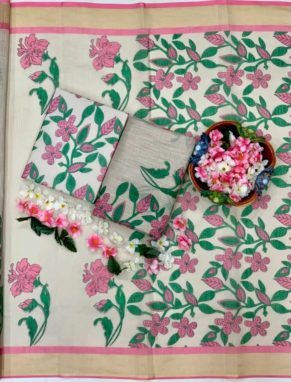 Linen Cotton Sarees 8