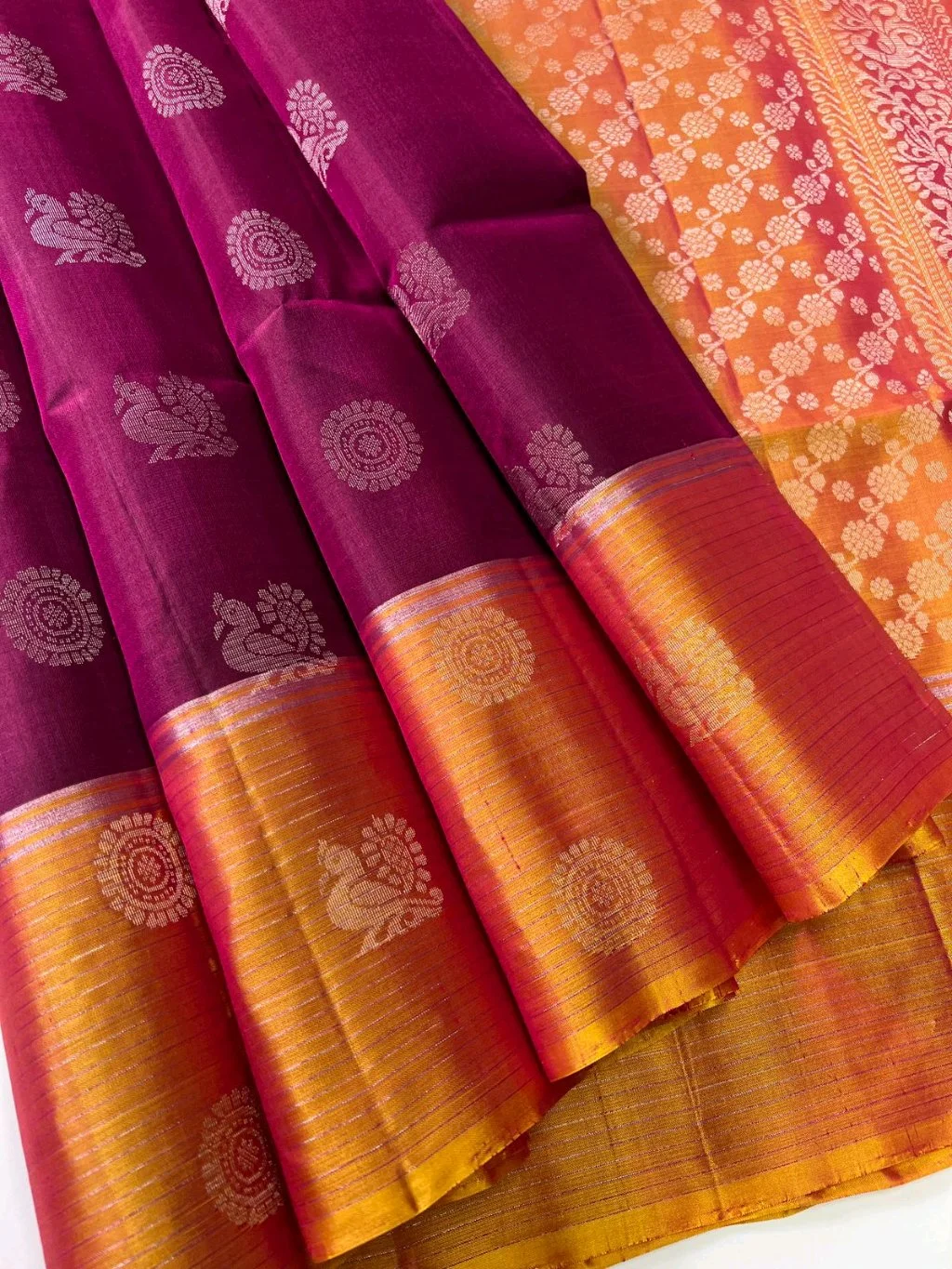 Soft Silk Fancy Butta Design Sarees