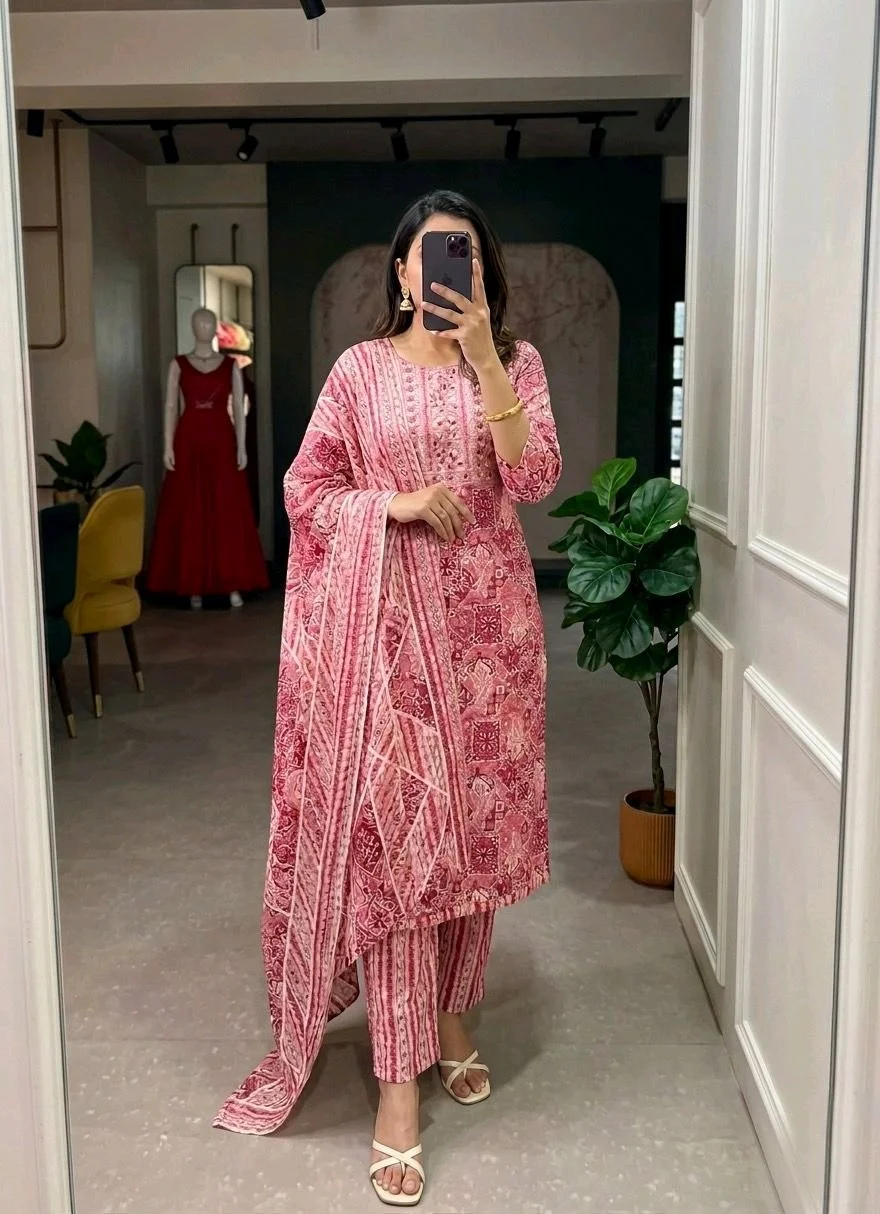 3-piece Suit Set with Dupatta thumbnail 7