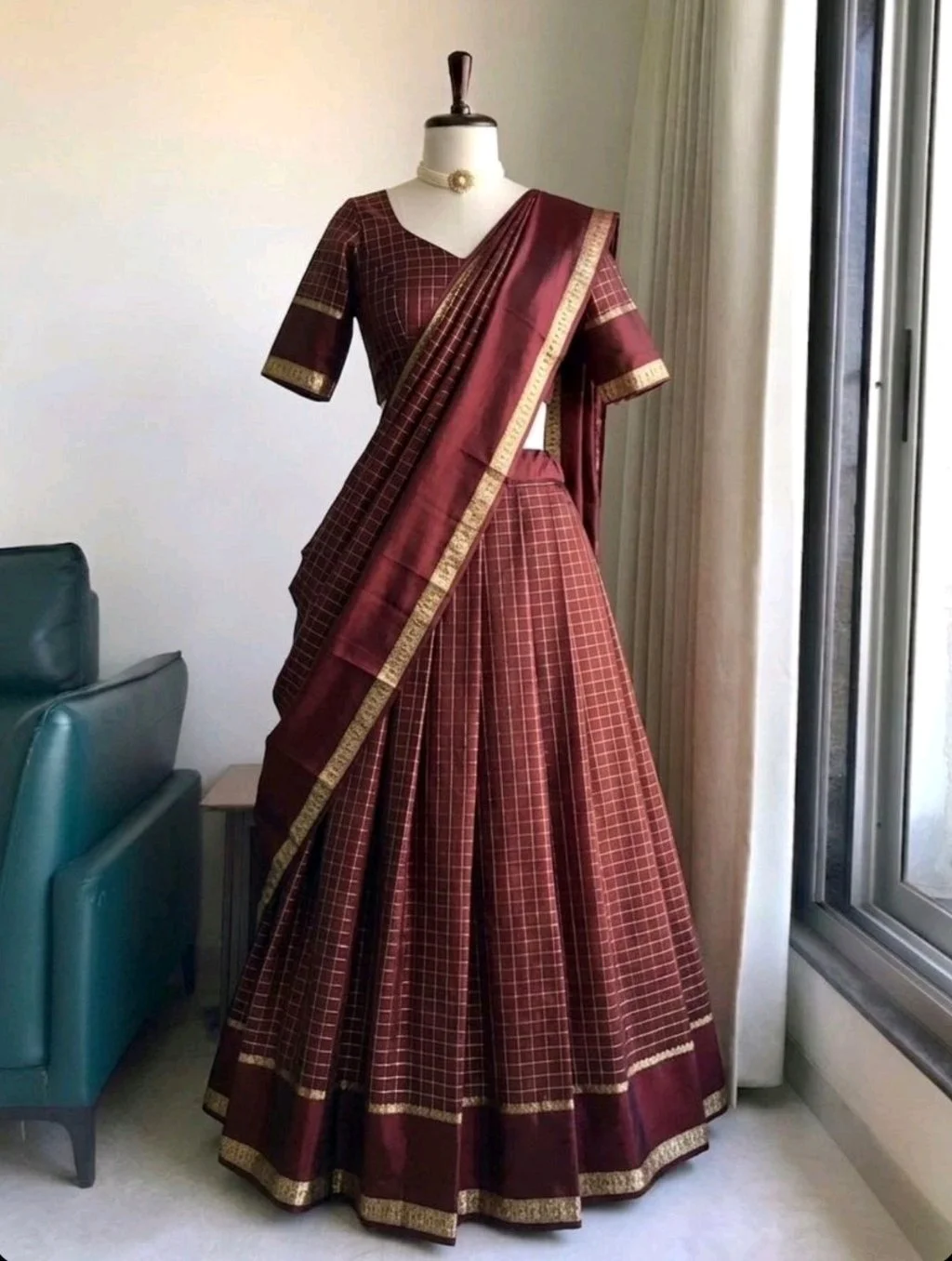 Pure Viscose Georgette Lehenga Choli Set thumbnail 3