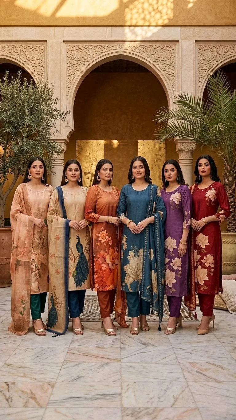 Designer Embroidered Kurta Set with Dupatta thumbnail 4