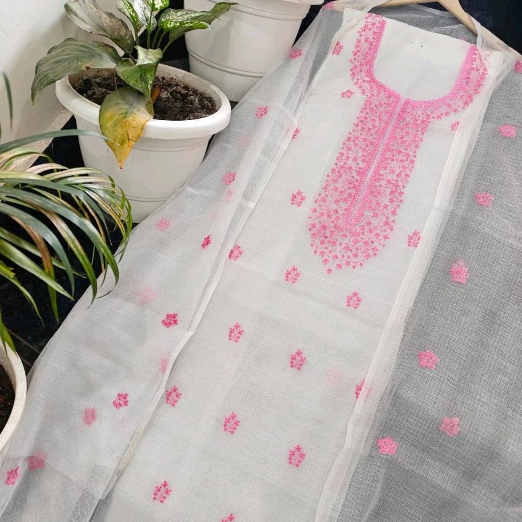 Kota Doria Cotton embroidery work Suits 5