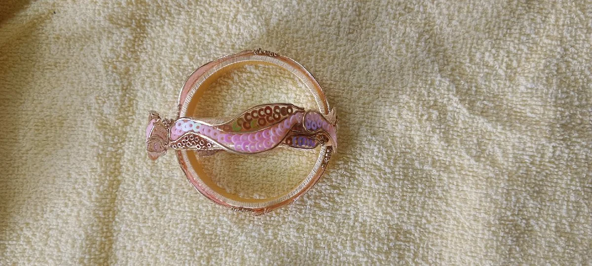 Pastel Petal Sequin Silk Thread Bangles thumbnail 3