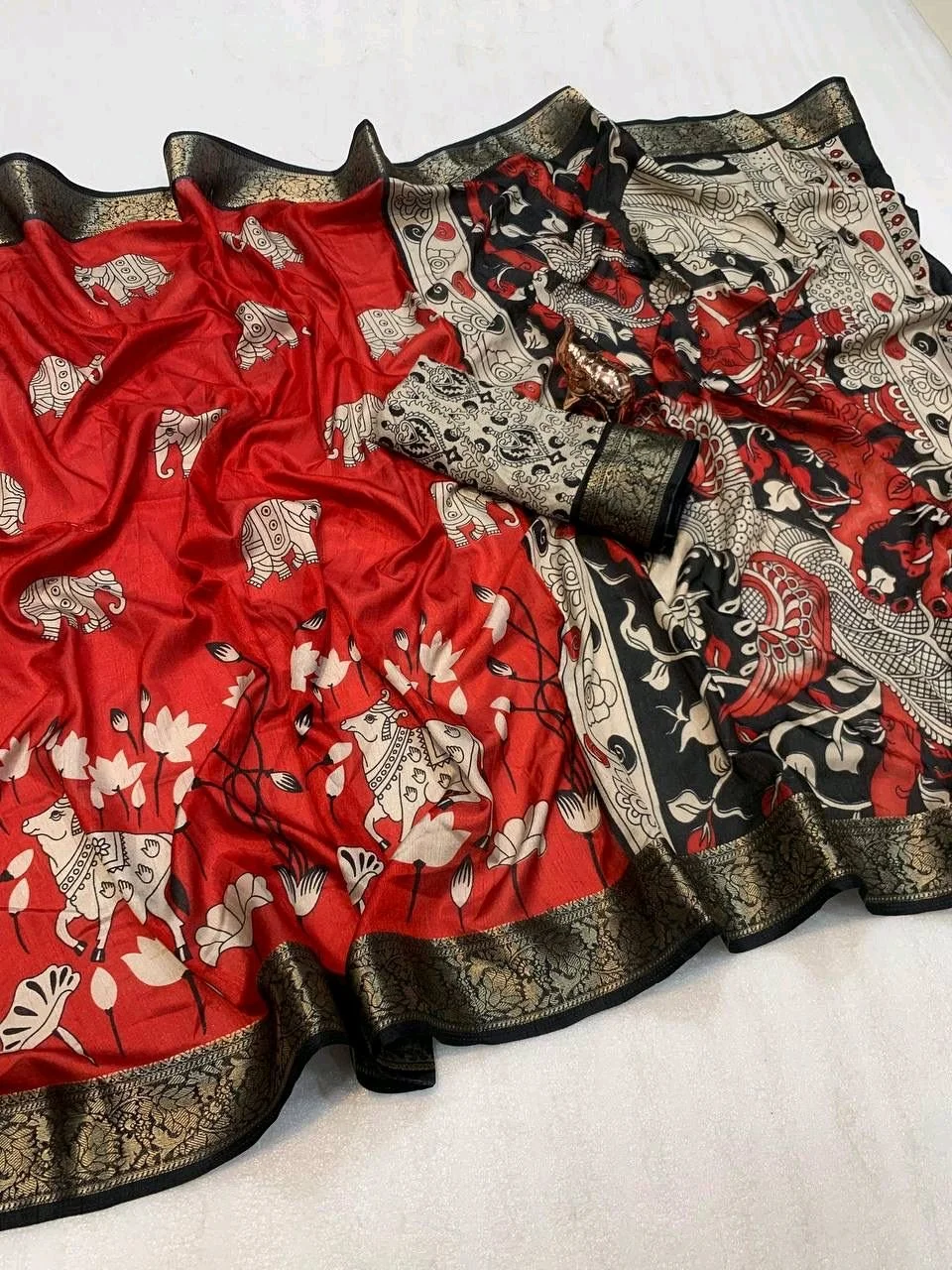 KALKALMKARI MUL MUL SAREES thumbnail 6