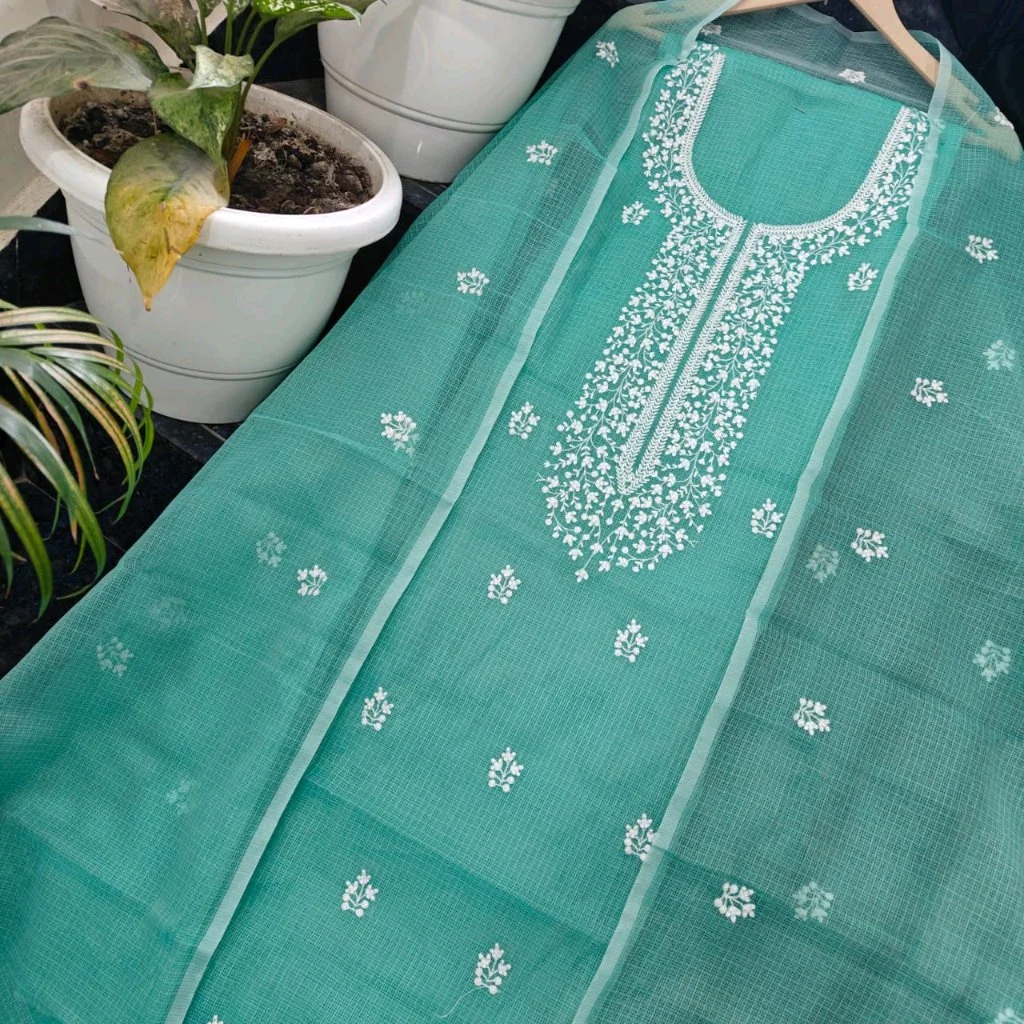 Kota Doria Cotton embroidery work Suits 3